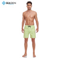 Seaskin Adult Hommes Custom Logo Polyester Gym Running Sport Fitness Beach Shorts