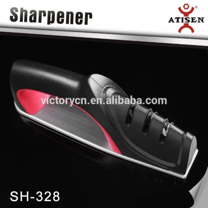 stainless steel holder with 3 Stage Knife Sharpener