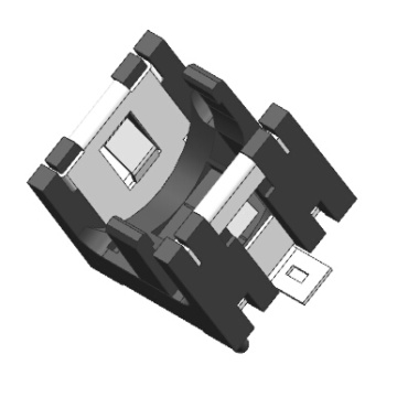 Batterilhållare (öppen) 1/3N 1 Cell SMD (SMT) fliken