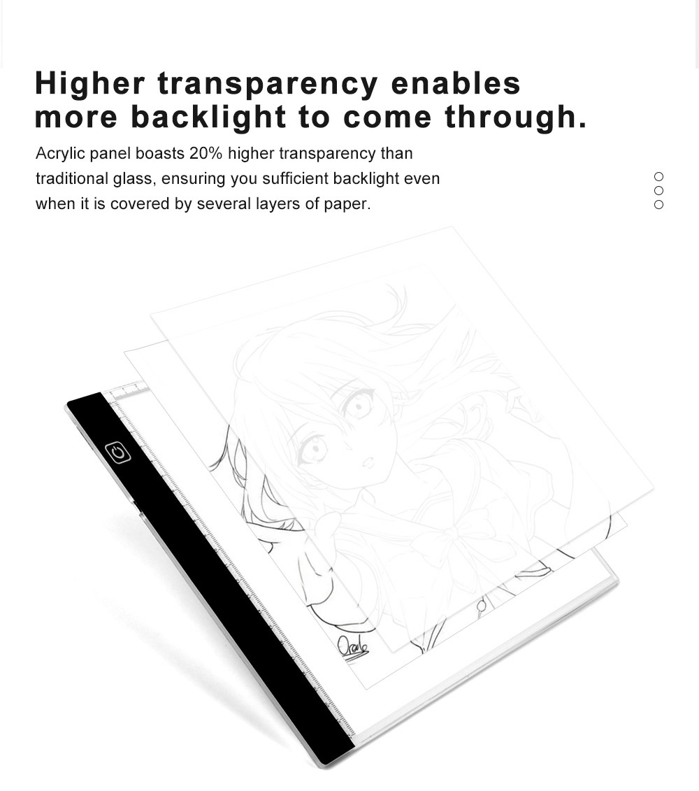 A4 Led Art Stencil Board Light Box Pad, High Quality A4 Led Art Stencil