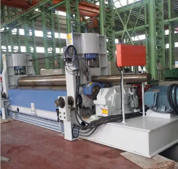 3-roller hydraulic plate rolling machineW11Y-25×3000