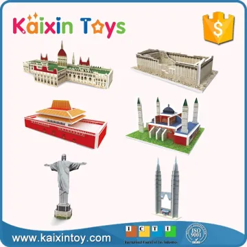 10260119 Classic Papercraft World Famous Architecture Funny Children 3d Puzzle DIY Toy