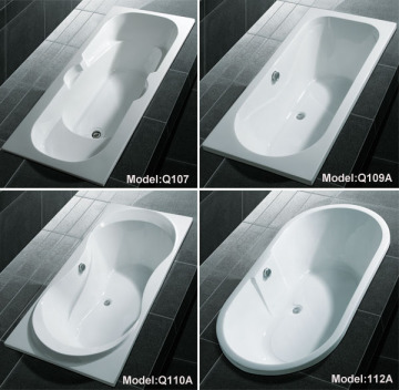 Q107 China bathroom products manufacturer acrylic spa drop-in hot bathtub