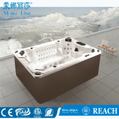 Inflatable Hot Tub for Three-Person Garden Whirlpool Baths