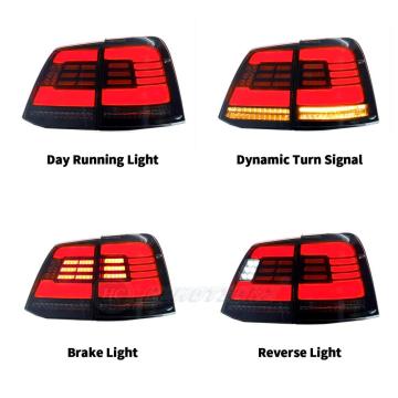 Hcmotionz lâmpadas traseiras LED para Toyota Land Cruiser 2008-2015