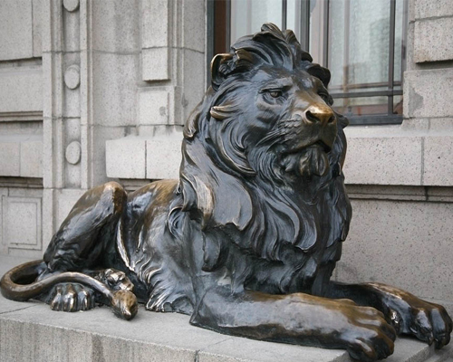 Outdoor Life Size Lion Sculpture For Sale