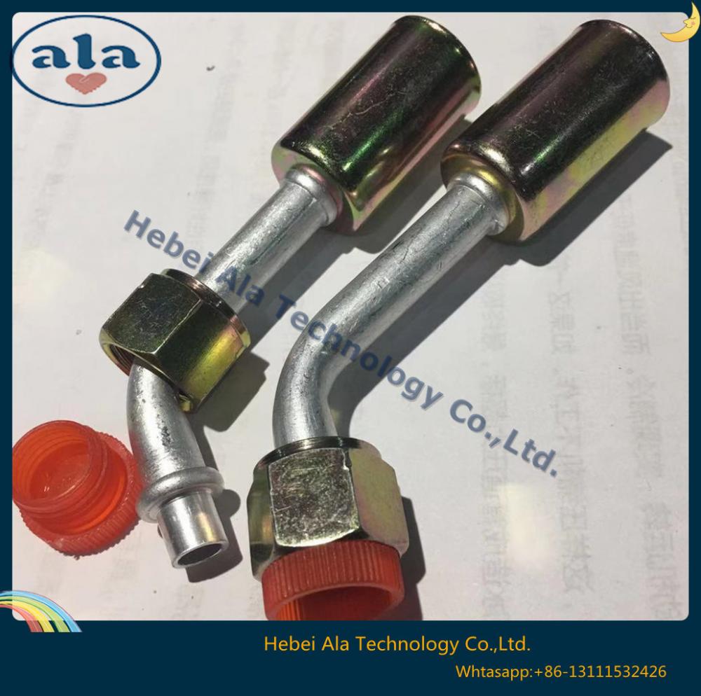 Al Joint With Iron Jacket Female O Ring Air Conditioning Fitting 45 Degree 5 Al Joint With Iron Jacket Female O Ring Air Conditioning Fitting 45 Degree 5