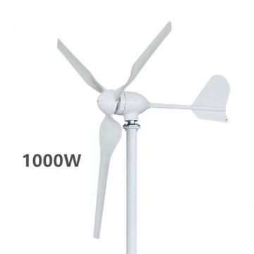 1500W 48V 3 adet 1080mm naylon fiber bıçaklarla güçlü rüzgar türbini