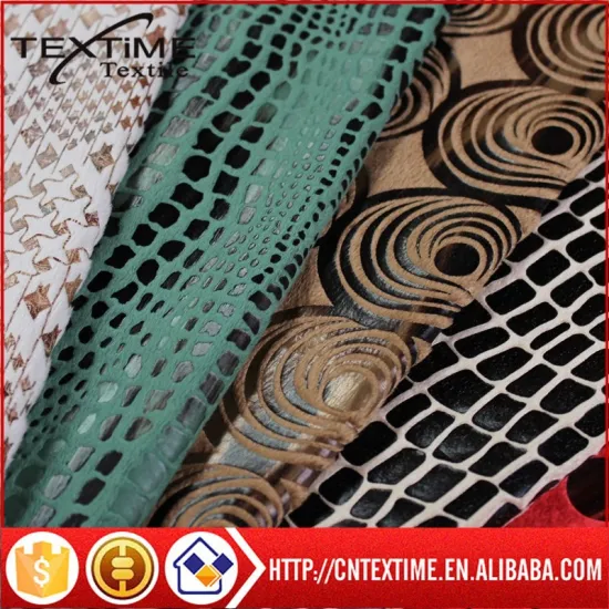 polyester knitted stripe Bronzing Micro Velvet