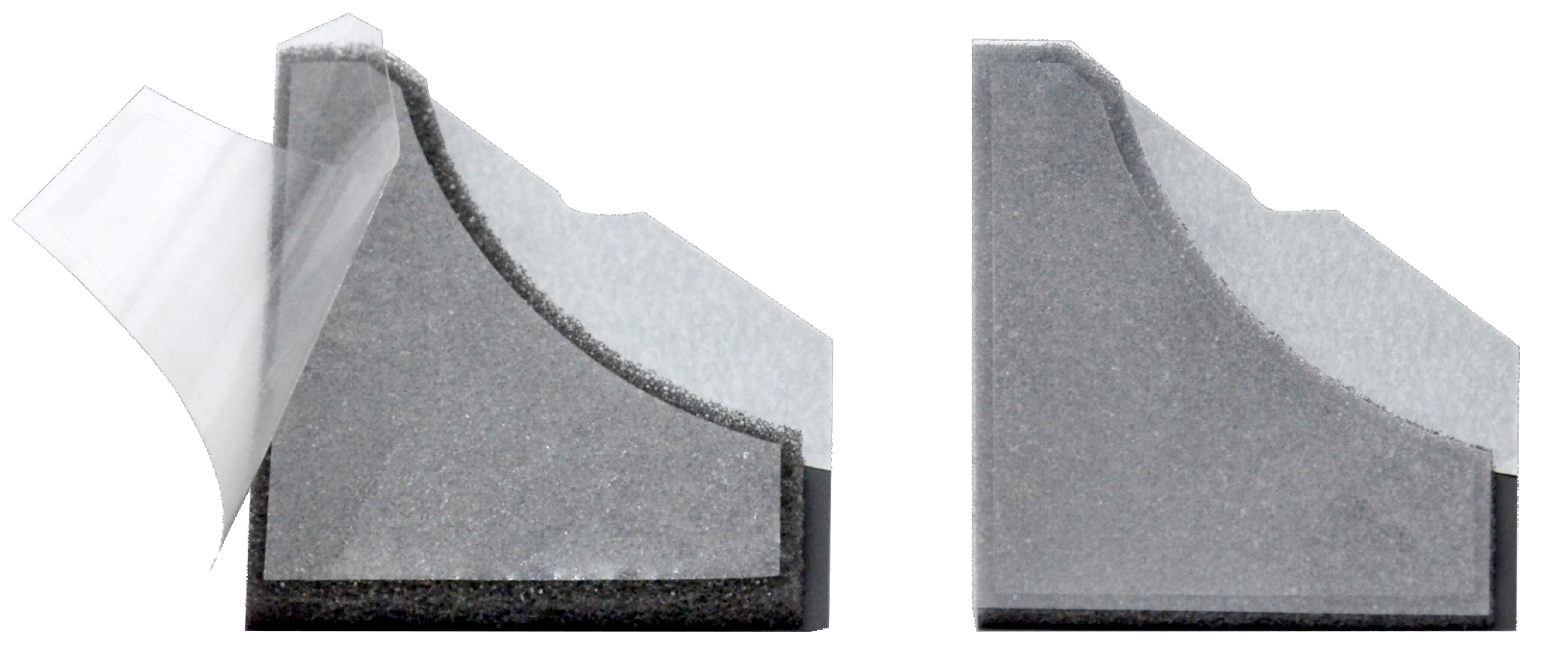 Patch local autocollant en mousse