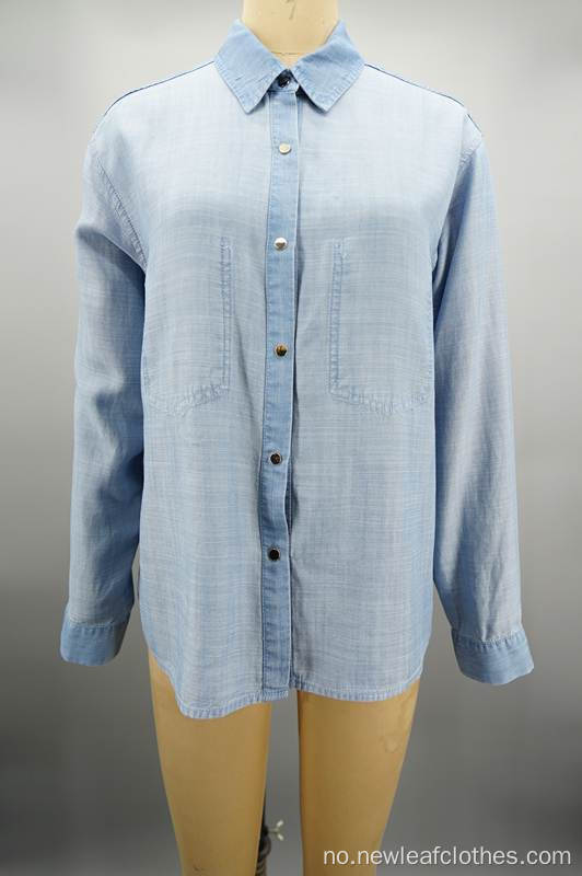 Lange ermer Ladies Jeans Shirt