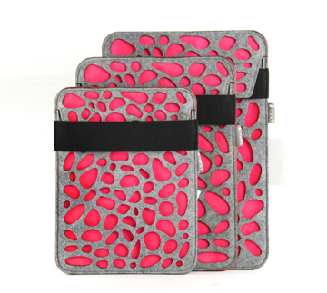 multifunction felt 3pcs set double layer laptop bag pad bag file bag phone bag