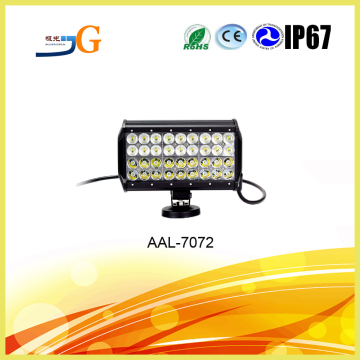 6.5" 72w 24pcs*3w LEDs aurora 4x4 accessories off-road waterpfoof magnetic led light bar for vehicles AAL-8072