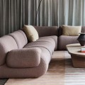 Combinación de sofá de esquina comprimida elegante