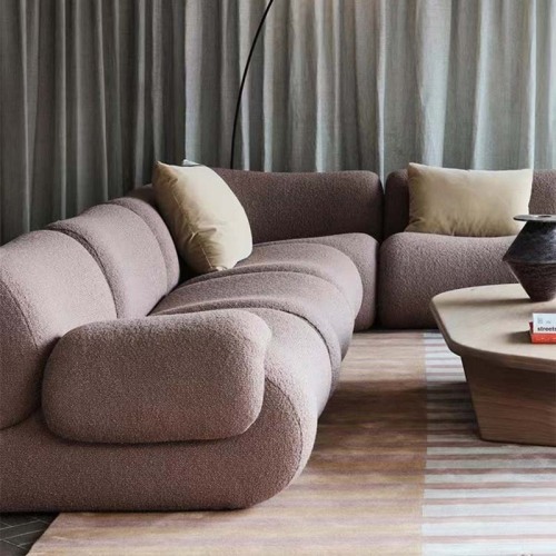 Стильное сжатое угловое диван