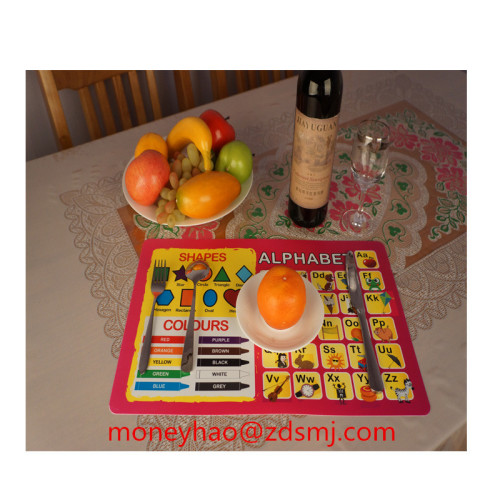 non slip rectangle shaped pp cup mat, table mat