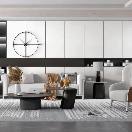 Quartz Rock Sintered Stone Slab for Flooring and Walls