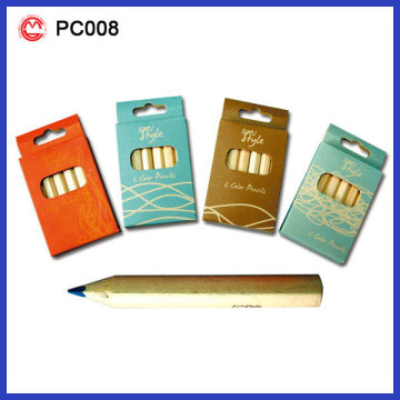 Hexagonal barrel jumbo pencil in 3.5'' paper box packing