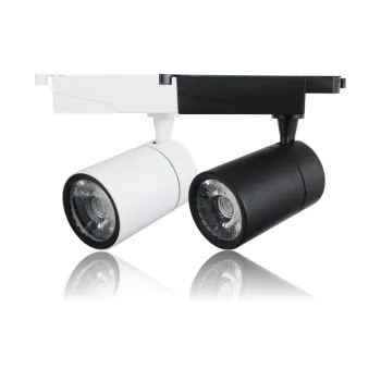 Black Spot 4 Wires DALI Moving Head Dimmable LED COB Track Light