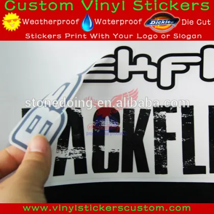 Custom vinyl static cling sticker, car body stickers