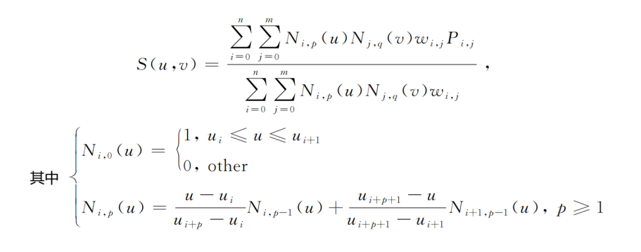 expression for NURBS surfaces