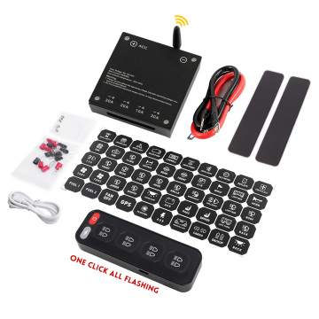 Wireless Control Universal Off Road Aux Light 4 Gang Switch Panel
