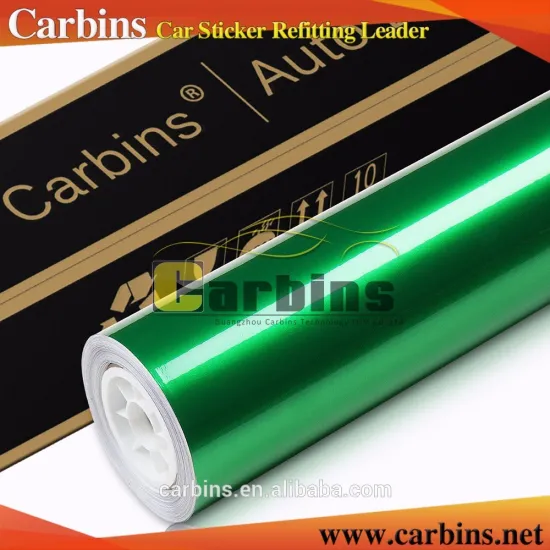 Carbins Glossy pearl metallic vinyl film glitter green paint color 4.9*98.5 feet size