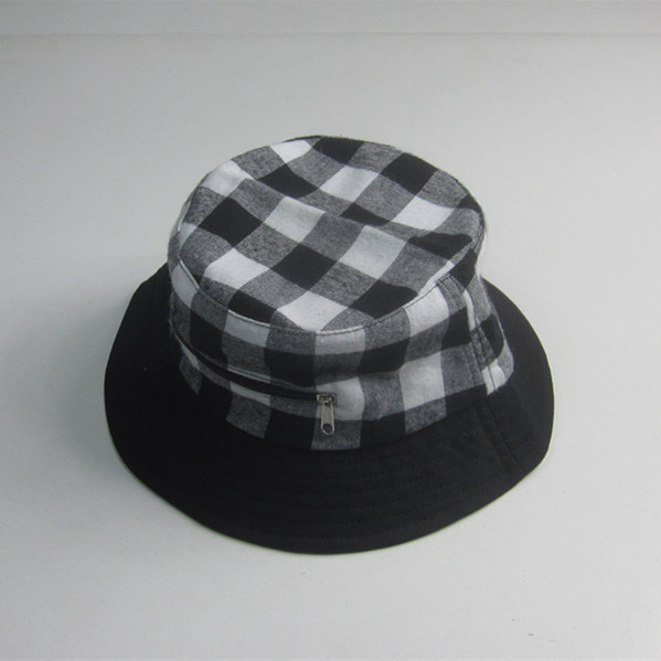 Sombrero de la tela escocesa de la manera de los hombres con el bolsillo