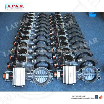 LAPAR Pneumatic Plastic Butterfly Valve