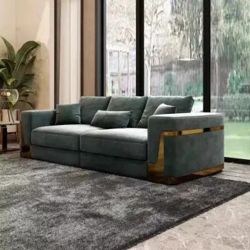 Modern Luxury Turkish Corner Sofa Set Upholstered for Villa & Living Room Feature Luxury Furniture for Modern Home