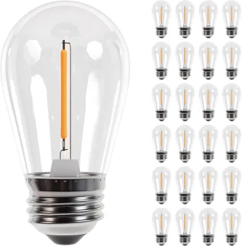 Wholesale Shatterproof Clear PC Shell S14 Bulb 2700K Warm White