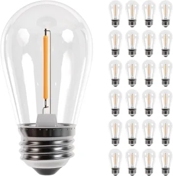 Wholesale Shatterproof Clear PC Shell S14 Bulb 2700K Warm White