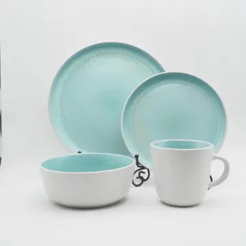 Beautiful reactive glazed stoneware dinnerset tableware