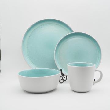 Güzel Reaktif Camlı Stoneware Dinnerset Sofra Takımı