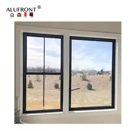 ALUFRONT Anti-Theft Aluminum Doors and Windows: Customized Double Hung Windows - Guangzhou Factory