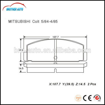Durable good quality semimetal auto brake pad GDB184-D144 for Mitsubishi car brake pad manufacturers