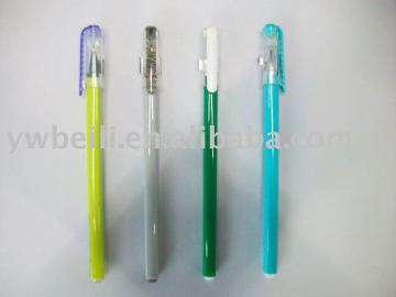 color barrel plastic ball pen