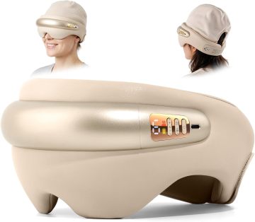 Eye Massager, Rechargeable Eye Mask, Electric Head Massager for Forehead, Occiput and Temple Scalp Relaxation & Comfort Gifts