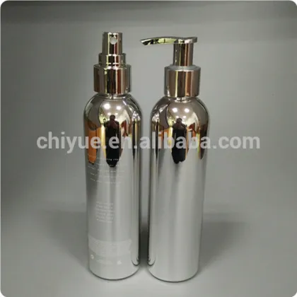 Luxury Silver Plated Shampoo Bottle, Silver Hair Conditioner Bottle