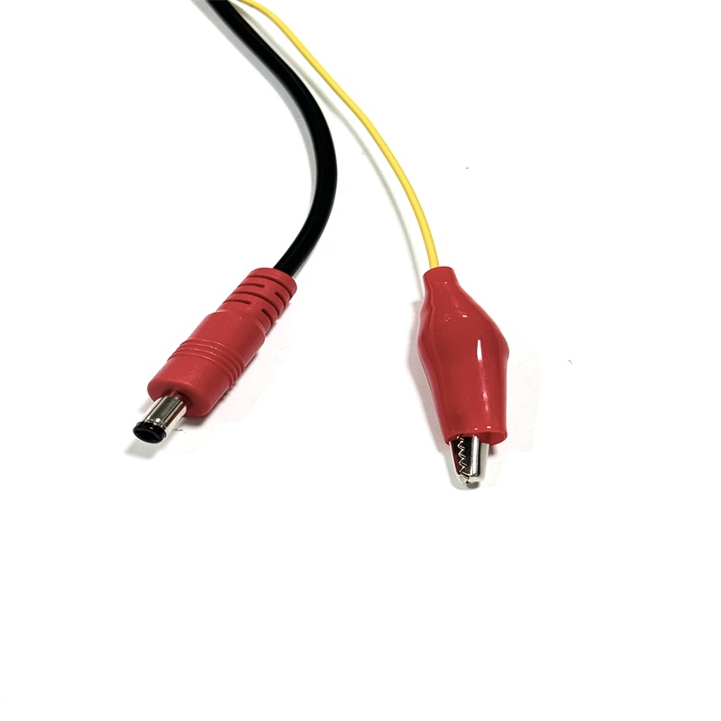 DC 5.5x2.5mm Male Female with Red Alligator Clip Power Test Cable
