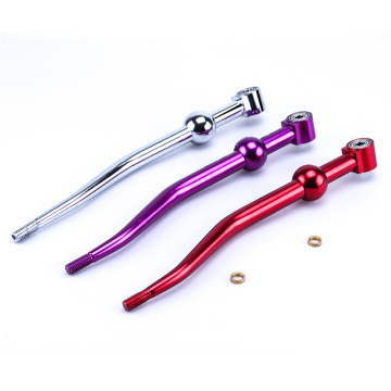 High performance short shifter double bend shift lever