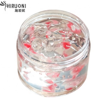 Private Label OEM Soothes Face Skin Care Rose Jelly Mosturizer Petal Mask Gel