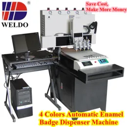 WD automatic enamel dispenser machine for metal badge