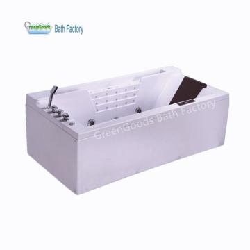2 Person Deep Soaking Massage Bathtub with Whirlpool Hydrotherapy
