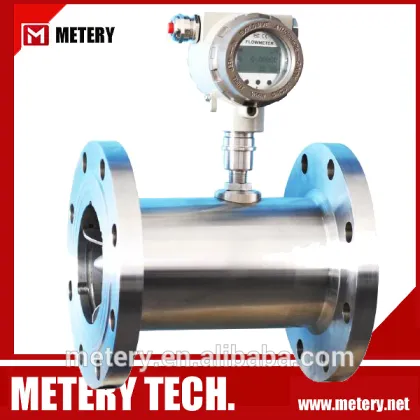 oil gas diesel fuel turbine flow meter turbine type flow sensor