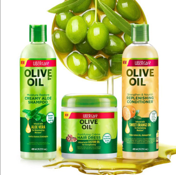 Private Label Hair Thick Anti-Hair Loss Olive Oil Shampoo and Conditioner for Growth