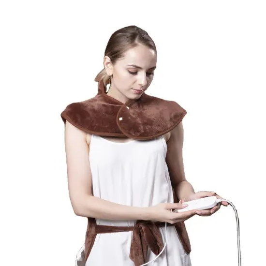 Automatic Timer Electric Heating Jacket & Pad for Shoulder, Neck, and Back Pain Relief