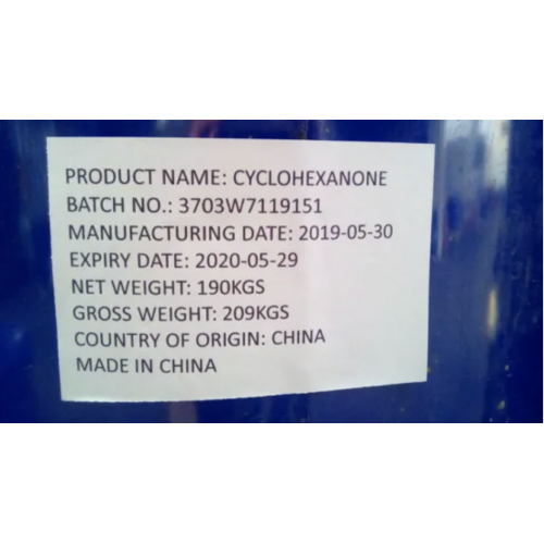 Paints Solvent Nylon Caprolactam Cyclohexanone CYC Cyclohexanone (CYC) CAS 108-94-1 Factory