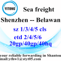 Shenzhen Global Ocean Freight lijndienst naar Belawan