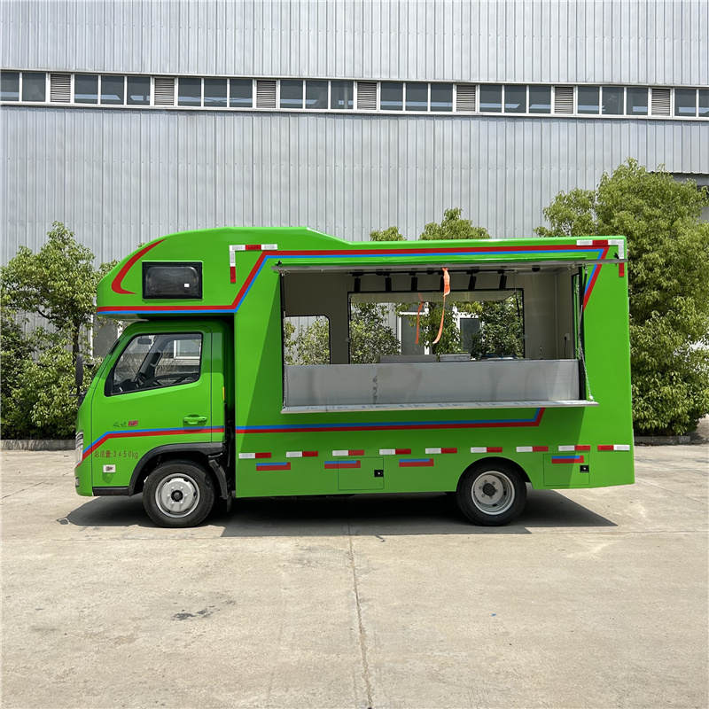 Coffee & Beverage Combo Truck, Mobile Cart For Crepe, Bubble Tea & Cold Drinks